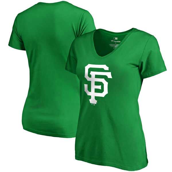 Women San Francisco Giants Fanatics Branded Green St. Patrick's Day White Logo V Neck T-Shirt,We sell and wholesale Women San Francisco Giants Fanatics Branded Green St. Patrick's Day White Logo V Neck T-Shirt on line form chian!